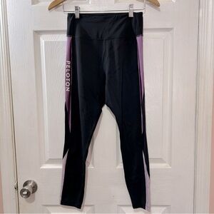 Peloton Colorblock Speed Legging Black Purple Women's Size Medium